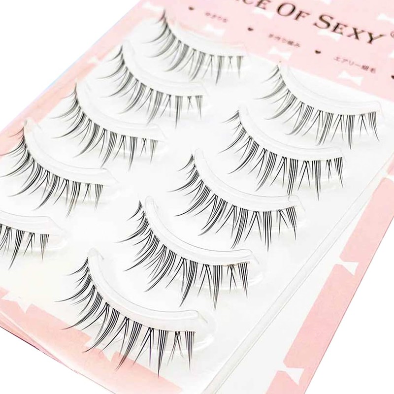 False Eyelashes, Natural, Transparent Axis, Handmade Popular, DIY at Home,