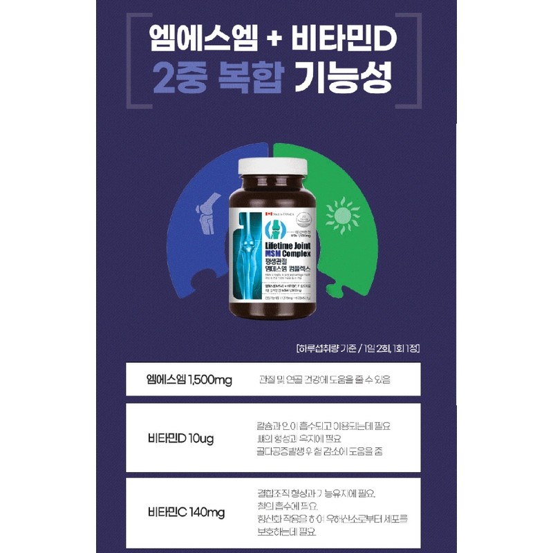 MSM efficacy MSM joint over-the-counter MSM nutritional supplement for 1