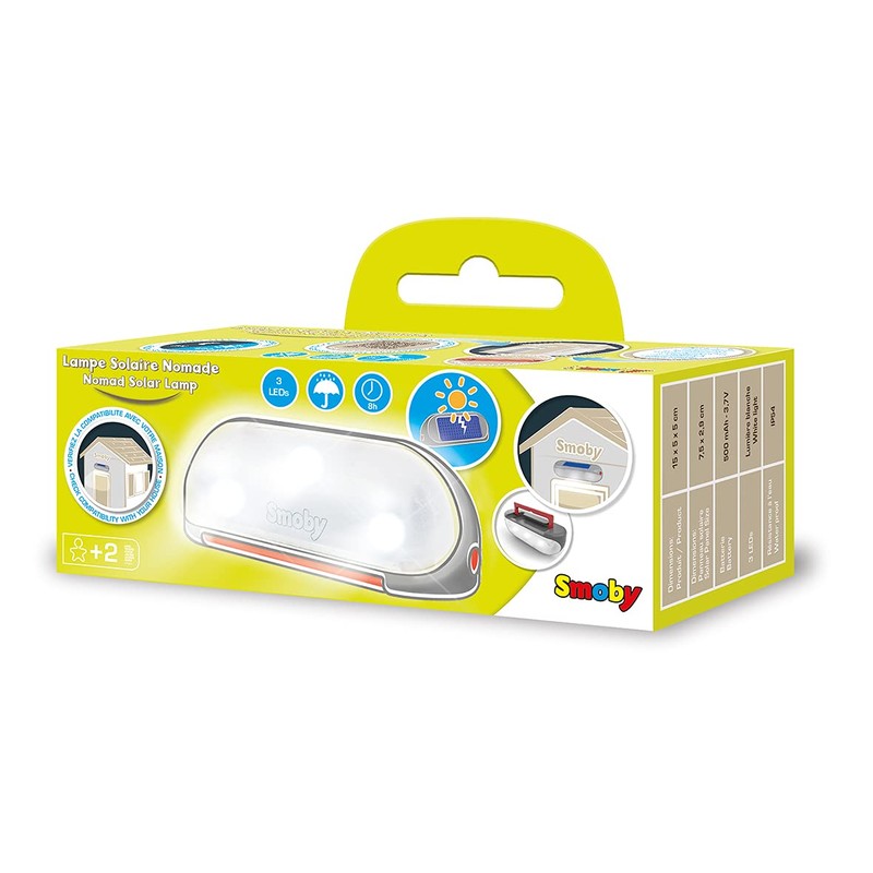 Smoby - Solar Light with Carry Handle - Playhouse Accessory,