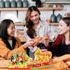 Suzile 6 Pcs Pizza Party Decorations Wooden Pizza Centerpieces Pizza