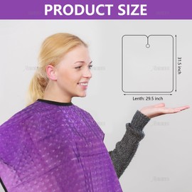AUEAR, Barber Haircut Cape Hair Dye Waterproof Salon Capes for Hairstylist (Purple)