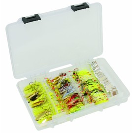 Plano Elite Series Spinnerbait and Buzzbait StowAway 3700, Transparent, Holds Up to 39 Baits, Tangle-Free Bait Tackle Storage and Organizer, Utility Boxes for Fishing
