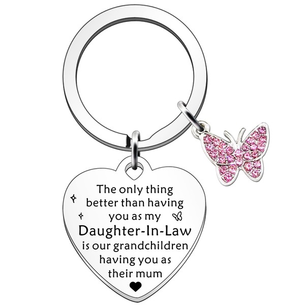 SDOFY Daughter in Law Gifts - Birthday & Christmas Keyring