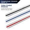 2 Pack Pacific Arc Engineer Triangle Scale Ruler 12 Inch