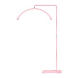 For FOSOTO FT-Y9 28 Inches 45W Half Moon Light with Rhinestone Lighting Beauty Phone Holder Eyelash Extensions Lightingcolor: Pink, diameter: 28inch, model number: FT-Y9, Type: Half Moon Lamp