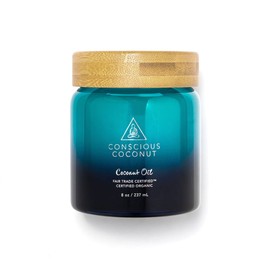 Not Your Ordinary Coconut Oil Jar by Conscious Coconut. Small Batch, Organic, Fair Trade, Virgin, Hand Pressed