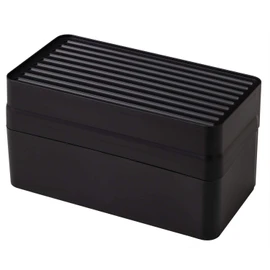 Heiwa Industry Dispenser Holder, Remember Disinfection Holder, Dark Gray, Approx. 6.7 x 2.8 x 3.3 inches (17 x 7.1 x 8.5 cm), Disinfection Holder