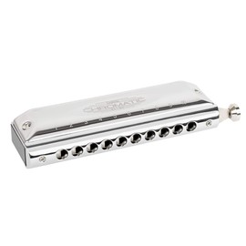 CASCHA Harmonica Chromatic 10-40 I Chromatic Harmonica - 10 Holes with 40 Tones I Robust Stainless Steel Housing - Perfect for Beginners & Professionals I Blues Harp Set Including Soft Case & Cleaning