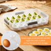 2-Layer Deviled Egg Containers with Lid for 36 Eggs