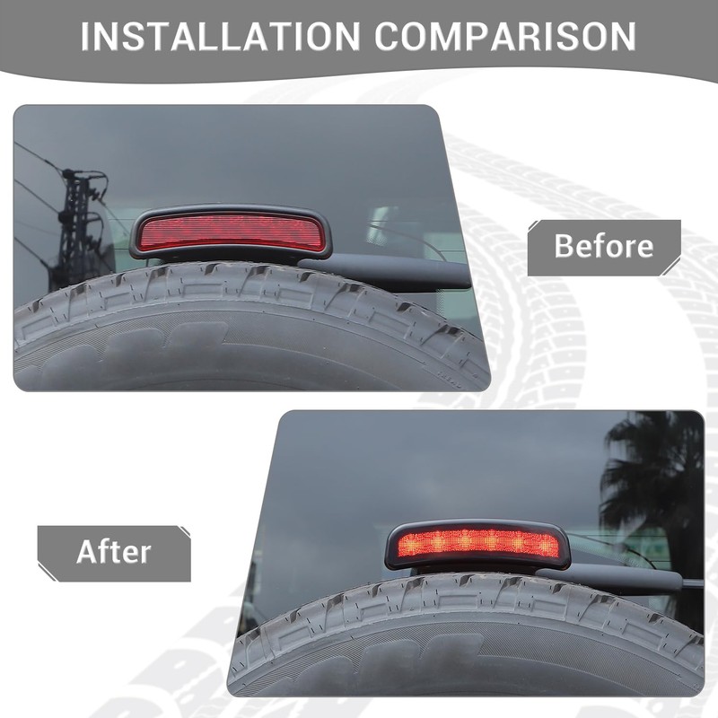 PDKLIN for Bronco 3rd Brake Light Cover Compatible with Ford