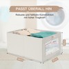 Prestigénie - Clothes Storage Boxes, 2 Pack Canvas Storage Basket