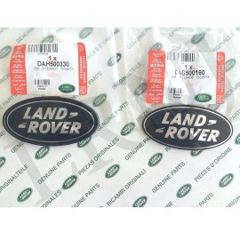 Land Rover Genuine Land Rover Black Oval Front Grille Badge Emblem Range Rover Set of 2