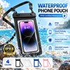 Waterproof Phone Pouch with Touch Screen, Universal Dry Bag Case
