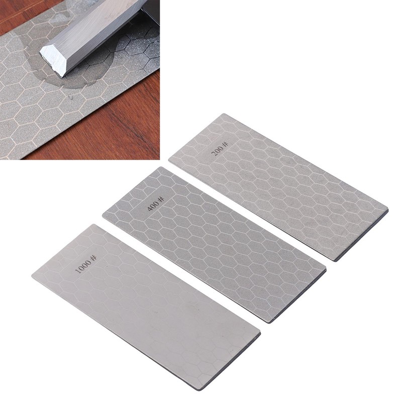 3PCS Sharpening Stone with Non Slip Base 200 400 1000