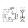 DC Circuit Breaker, DC Isolator Switch DZ47-63Z-2P 500V 20A for