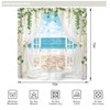 Ocean Beach Coastal Blue Sea Summer Hawaiian Bathroom Shower Curtain