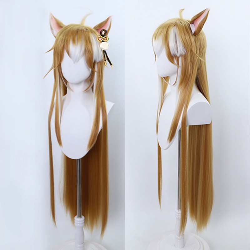 Cosplay Wig Long Straight Adjustable Exquisite Game Anime Cosplay Synthetic