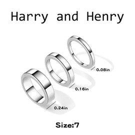 Gold Stacking Rings for Women Stackable Thin Rings Dainty Thumb Pinky Band Rings Chunky Thick Rings for Teen Girls (silver-size 7)