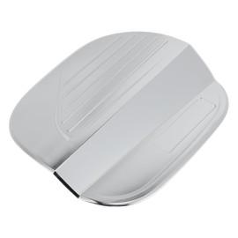 Partuto Fuel Tank Door Cap for Hyundai Sonata 2020-2023 Fuel Filler Flap Cover Adhesive Type Chrome Silver Tone ABS