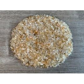GAF TREASURES Citrine Chips C Mini Citrine Light Color Stones, Crushed Undrilled Citrine, Semi-Tumbled Genuine Citrine (1/2 lb)