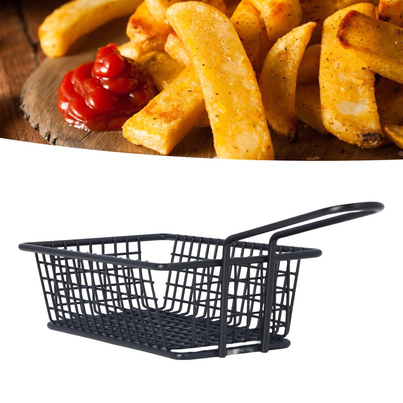 Fryer Basket Food Grade Stainless Steel French Fry Holder Frying