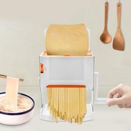 PANEKOLO Pasta Maker Machine Noodles Maker, Tabletop Manual Dough Sheeter Machine, Adjustable Thickness Settings Household Manual Noodle Pressing Machine
