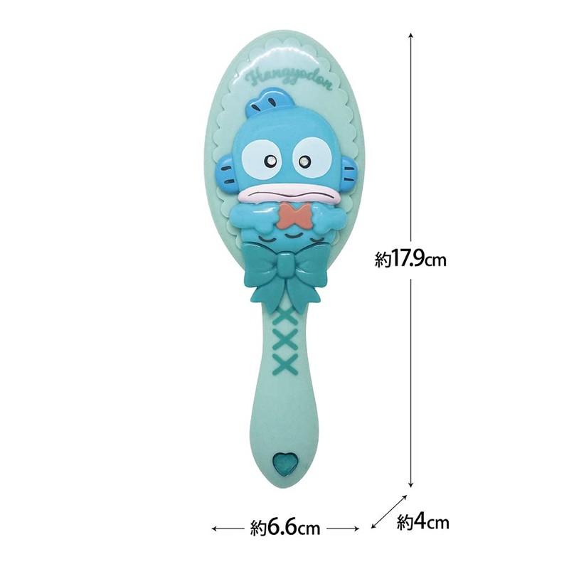 Sanrio Characters Hangyodon Die-Cut Hair Brush