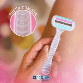 Dr. Protec Trilamer for Women, Pack of 2, Flexible and Ergonomic Head, Three Emollience Bands with Aloe Vera