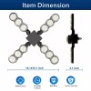 SANSI 60W LED Garage Light Deformable 6000lm Bulb LED Ceiling