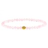 LAKADA Genuine Gemstone Bracelet with Faceted 4 mm Beads and