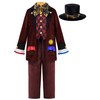 ReliBeauty Hatter Costume Kids Wonderland Character Costume Boys for World