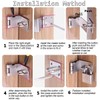 Sayayo Door Hasp Latch Lock 4 Inch Right Angle Padlock