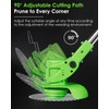 Cordless Weed Wacker, 3-in-1 stringless Weed Wacker, Foldable 2.0Ah Battery