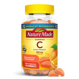 Nature Made Nature Made Extra Strength Dosage Vitamin C 500 mg per serving, Dietary Supplement for Immune Support, 60 Gummies, 30 Day Supply