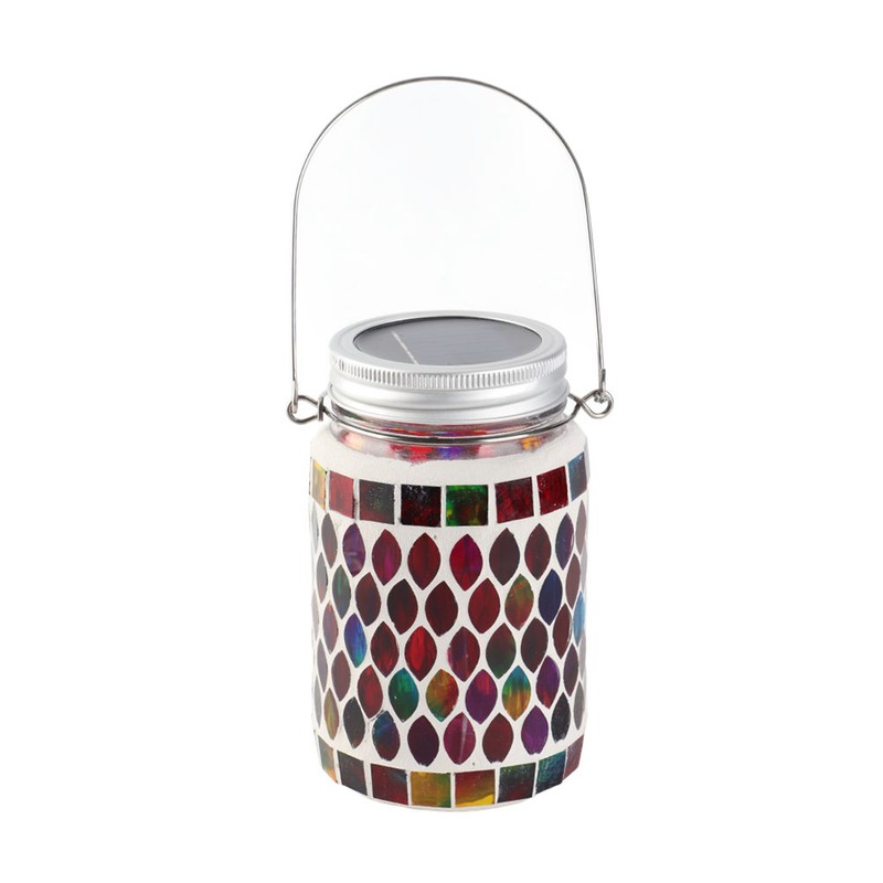 Mosaic Solar Lights Outdoor Hanging Lanterns Waterproof Mosaic Solar Lanterns
