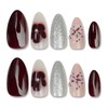 Almond Press on Nails Medium Fake Nails Press ons with