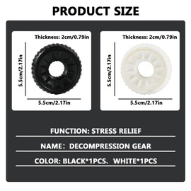 LINGJIA Pack of 2 Finger Spinner, Dual Function Tyre Fingertip Ring, Stress Relief Toy, Rotating Tyre Stress Relief Toy, Fingertip Sensory Toy, Dazzling ADHD Stress Relief Toys