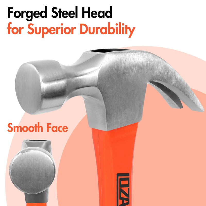 LOZAGU 5-Piece Hammer Set, 2LB Dead Blow Hammer | 16oz