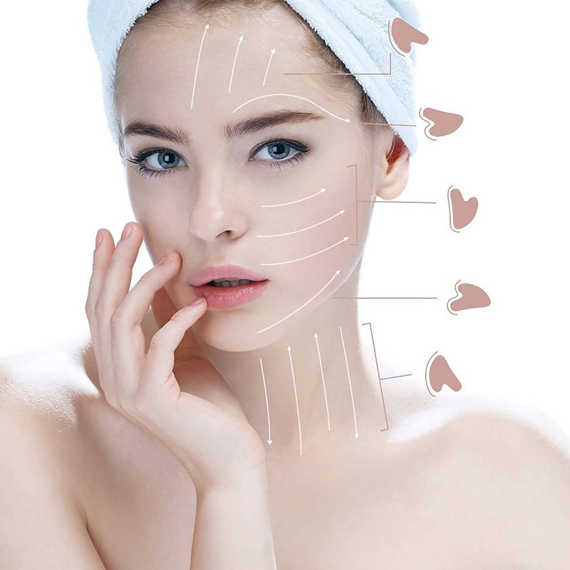 Rosy Finch Gua Sha Massager Tool, Jade Stone Guasha Scraping