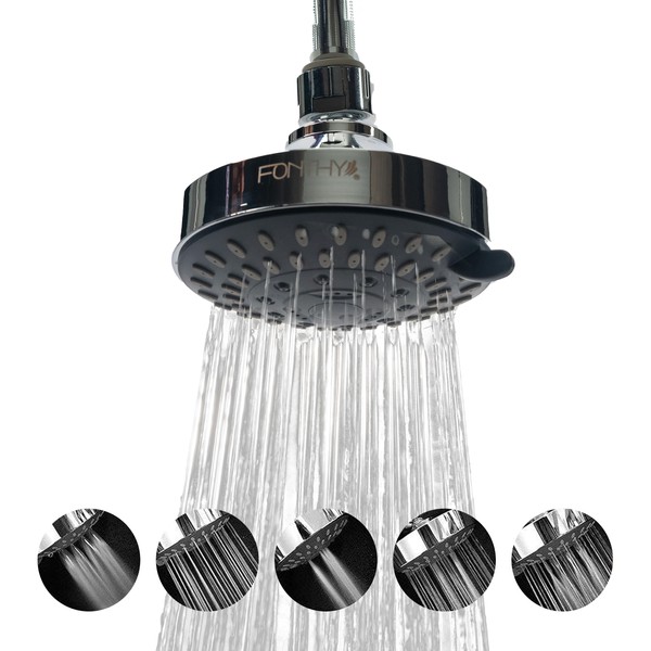 Regaderas para Baño 4" | 5 Funciones de Lluvia y