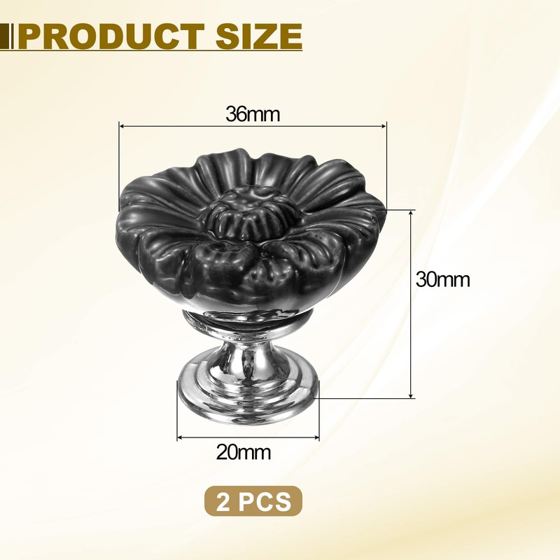 sourcing map 2pcs Toilet Button Pusher, Toilet Tank Button, Crystal