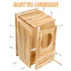 ONKO Large Great Horned Owl House,Owl Nesting Box For Outside,Wooden