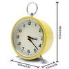 Rohome Silent Table Analog Alarm Clock No Ticking Battery Operated