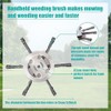 JAMSSOW 2 Pcs Steel Wire Grass Trimmer Head, 6 inchs