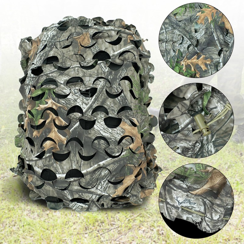 LOOGU Tactical Backpack Cover, Breathable Mesh Camo Camouflage Pack Cover