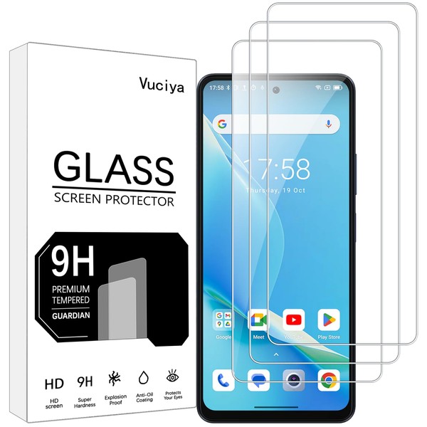 Vuciya Pack of 3 Screen Protectors Compatible with Blackview Shark