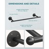 OROPY Industrial Pipe Clothing Rack, Wall Mounted Clothes Rack, Closet