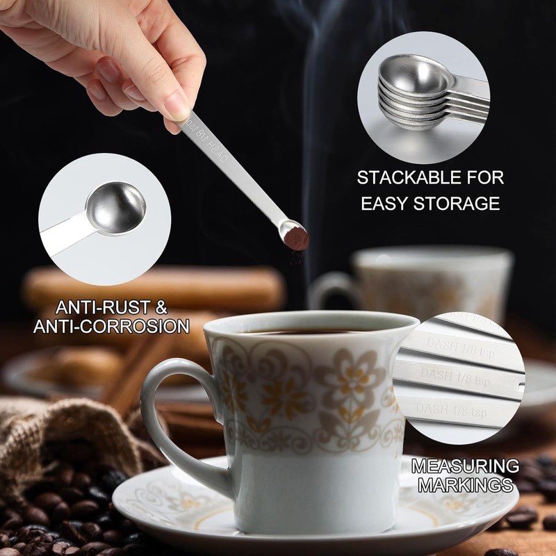 1/8 Teaspoon Stainless Steel Single Measuring Spoon - Measuring Spoons
