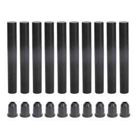 Tubo de Rímel Vacío Negro de 10 Uds para Contenedor de Pestañas DIY, Botella de Plástico Recargable de 4ml para Viajes y Camping                      