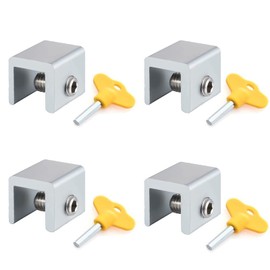 DFsucces Window Lock, Safety Lock, Window Sash Lock, Strong Window Stopper, Auxiliary Lock, Sash Stopper, Adjustable, Easy to Install, Security Measures, For Children, Elderly, Pets, Fall Protection,